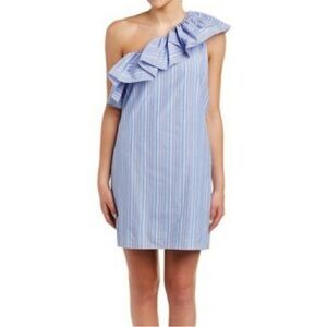 NWT Parker one shoulder ruffle dress.